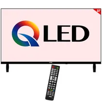 Smart TV Qled 32" Hye 32ATHQ HD Android  Wi-Fi com Conversor Digital