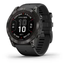 Garmin Relógio Fenix 7X Pro Sapphire Solar Edition Carbon Gray DLC Titanium Black 51MM 010-02778-10