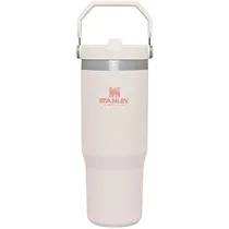 Garrafa Térmica Stanley The Iceflow Flip Straw Tumbler 887 ML - Rose Quartz
