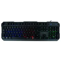 Teclado Satellite AK-851 USB / Multimidia / Backlight / Portugues - Preto