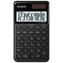 Calculadora Compacta Casio SL-1000SC-BK-N-DP de 10 Dígitos Solar/Batería - Preto
