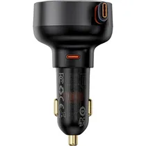 Carregador para Carro Baseus Enjoyment Pro C00057802111-01 Retrátil USB-C - Preto