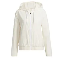 Chaqueta Deportivo Femenino Adidas Branded Elastic Layering Con Capucha