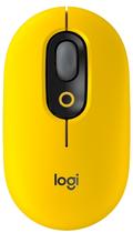 Mouse Logitech Pop Emoji Wireless 4000DPI - Amarelo