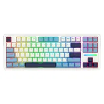 Teclado Gamer Redragon K728WBB RGB Pro Antonium Pro Sem Fio Inglês - Branco