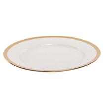 Plato de Porcelana Linea Dorado 10,5 Pulgada