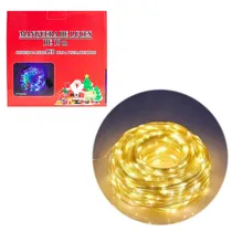 Luzes Pisca Pisca Mangueira 10M 220V Amarelo