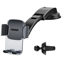 Suporte de Celular Baseus SUYK000001 para Carro Easy Control Saída de Ar Set Seção - Transparente
