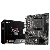 Placa Mãe MSI A520M-A Pro - DDR4 - HDMI/DVI-D - Micro Axt