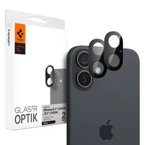 Protetor de Lente Spigen para Câmera iPhone 16 Plus Optik AGL07922 - Preto