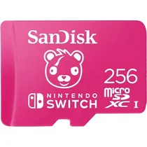 Memória Micro SD Sandisk Nintendo Fortnite 100-90MB/s 256 GB (SDSQXAO-256G-GN6ZG)