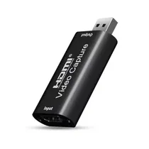 Adaptador HDMI / USB Video Capture HDTV MS118 / 4K / 1080P - Preto  Adaptador H...