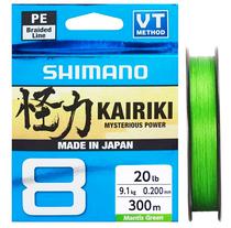 Linha Multifilamento Shimano Kairiki 20LB 0.200MM 300M - Verde