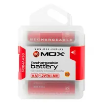 Pilha AA Recarregavel Mox AA X4 3600MAH