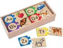Quebra-Cabeça Alfabética de Madeira Melissa & Doug - 12541