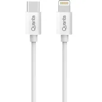Cabo USB-C A Lightning Quanta QTCTL70 - Branco 1.2 Metros