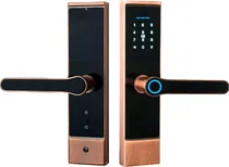 Fechadura Eletrônica Digital Tuya S808 BT Ttlock Rose Gold