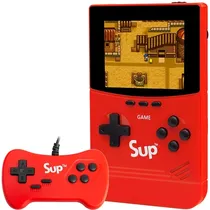 Console Portátil Game Box Sup II de 3.5" com 500 Jogos - Vermelho + Controle (Inglês Chinês)
