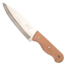 Faca Bass Aço Inoxidável Cabo Madeira 26CM