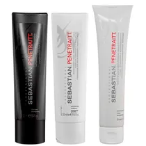 Kit Professional Sebastian Penetraitt - Shampoo + Condicionador + Máscara de Reconstrução Intensa - 250/250/150ML