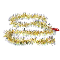 Festo Natalino de Plástico Amarelo 2 M X 9 CM