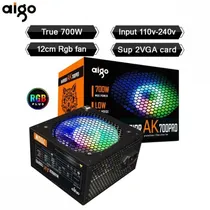 Fonte 700W Aigo AK700 Pro PFC Activo 220V  Fonte 700W ...