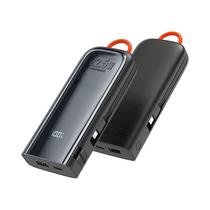 Carregador Portatil Powerbank Mcdodo MC-1161 / 10000MAH / 22.5W / com Cabo USB-C e Lightning Embutido / 1X USB-A / 1X USB-C - Preto