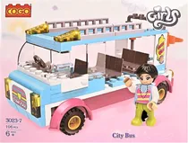 Cogo Girls Series City Bus - 3023-7 (106 Peças)