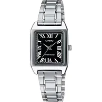 Relógio Casio LTP-V007D-1BUDF Analógico Feminino - Prata/Preto