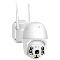 Mini Camera de Segurança Smart Wifi s-H8 / 5MP / Wifi / HD / Microfone / Alarma / Detecção Humana / Visao Noturna / App Icsee - Branco