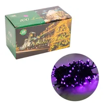 Luzes Pisca Pisca 100LED 7M 220V Lilás