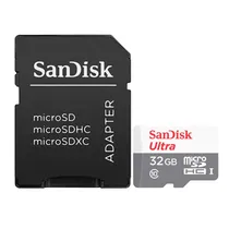 Cartão de Memória Micro SD Sandisk Ultra SDHC 32GB 100 MB/s Class 10 - SDSQUNR-032G-GN3MA