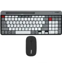 Teclado/Mouse Wir Sate AK-622G Español Negro/Silver