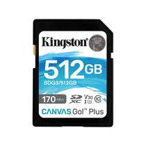 Cartao de Memoria SD Kingston Canvas Go Plus U3 V30 512GB