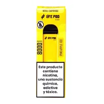 Vaper Descartáve Life Pod Eco Pro Cartridge 8000 Puffs - Pineapple Ice