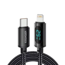 Cabo Essager EXCTL-WLC01-P USB-C A Lightning 3M - Black