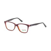 Armacao para Oculos de Grau Visard CO5866 Col.01 Tam. 53-17-140MM - Preto/Vermelho