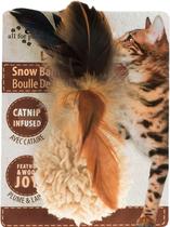 Brinquedo de Pelucia para Gatos Afp Snow Ball 2106 Marrom