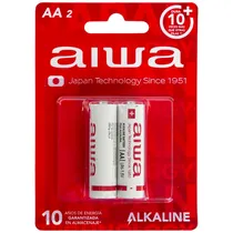 Pilha Alcalina AA Aiwa LR6 AWBAPLR6P21 1.5V - 2 Unidades