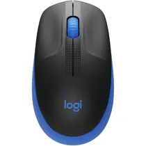 Mouse Sem Fio Logitech M190 910-005903 1000DPI/3 Botões - Preto/Azul