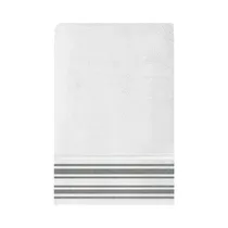 Toalla de Baño Soho Retreat Stripes Collection TO2600RETSGRA 70 X 140 CM Blanco - Grafito