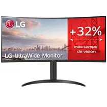 Monitor LG Ultrawide Curvo 34WP65C-B 34" QHD, 160HZ, 1MS, 2XHDMI, 1XDISPLAYPORT, Speker Maxxaudio (7WX2), AMD Freesync Premium, Preto