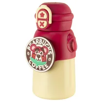 Garrafa Térmica Fanny Vacuum Cup A316 - 500ML - com Canudo e Alça - Bearbucks Vermelho