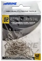 Anzol Marine Sports Crystal Nickel 260H 02 (50 Pçs)