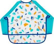Babador com Mangas Pinceladas Azul Buba - 15292