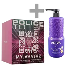 Kit Perfume Feminino Police To Be MY.Avatar For Woman Edp 125 ML + Shampoo Agiva