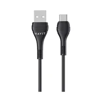 Cable Havit CB6161-L USB-A A USB-C 1.80M Negro