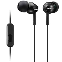 Fones de Ouvido Sony MDR-EX110AP com Microfone e Cabo de 1.2 Metros - Preto