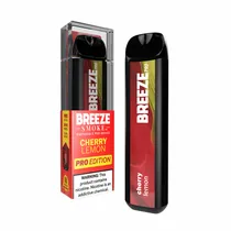 Vape Pod Descartável Breeze Pro Edition 2000 Puffs 6ML / 5% Nic / 1.000MAH - Cherry Lemon