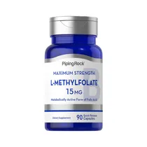 Suplemento Piping Rock- L-Methylfolate, 15MG 90 Cápsulas
